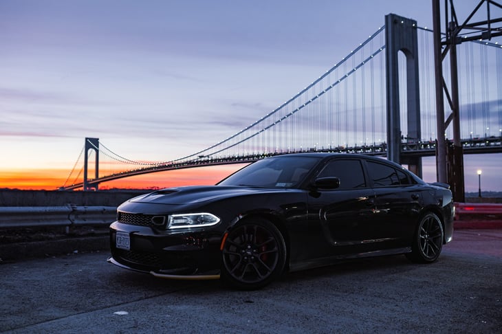 Black Dodge Charger Hemi circa 2022