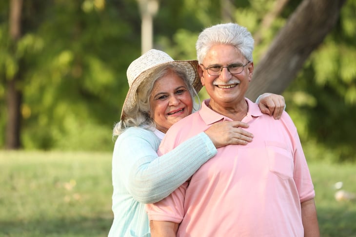 Happy senior couple