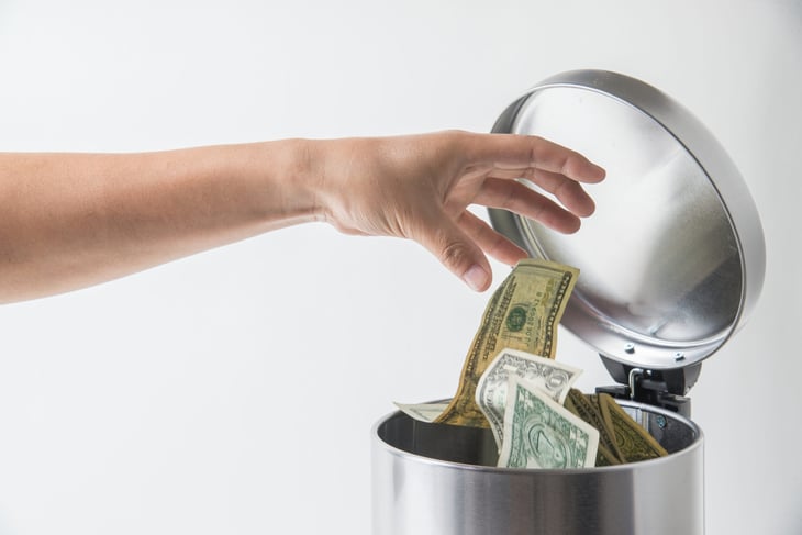 Throwing money away