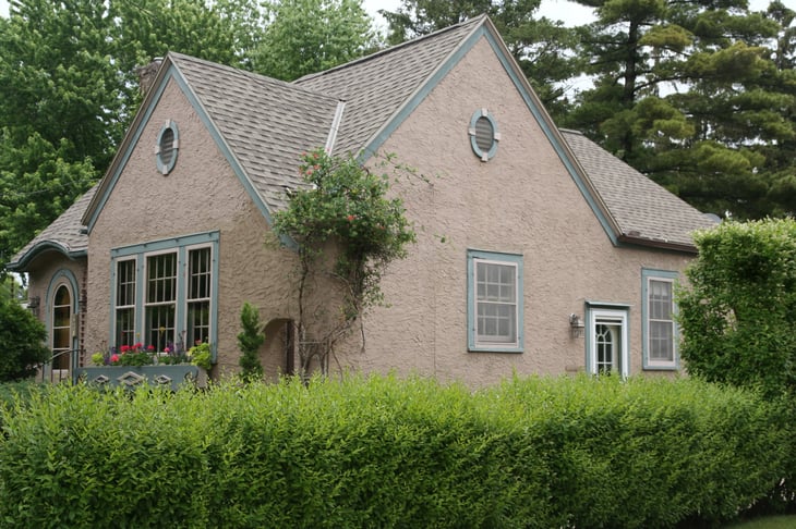 Home with stucco siding