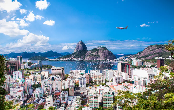 Panoramic view of Rio De Janeiro and Sugar Loaf, Brazil