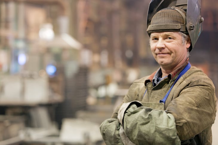 older man senior worker