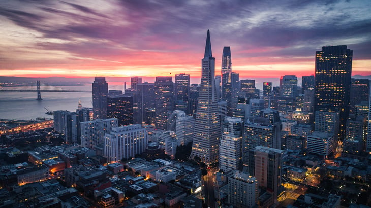San Francisco, home to Minerva University, which is virtual and has no campus