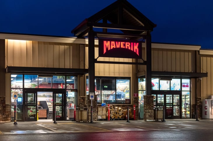 Maverik gasoline station and convenience store in Coeur d'Alene, Idaho