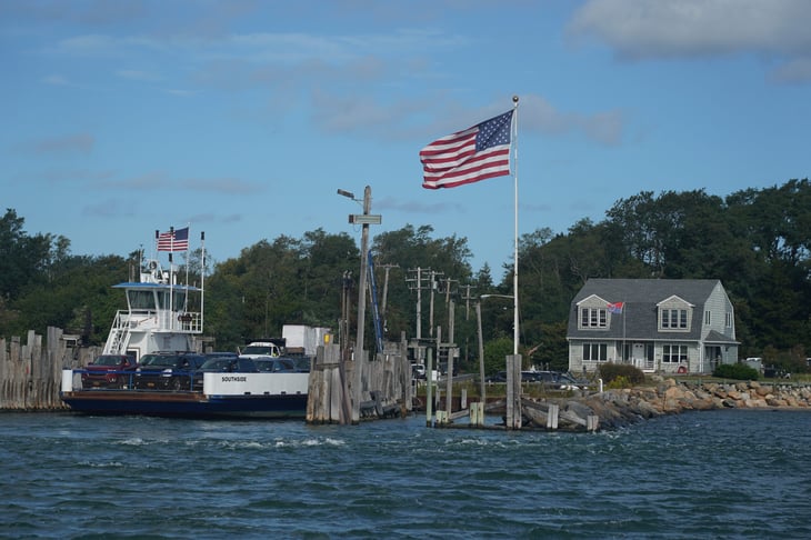 Ferry in Shelter Island, New York