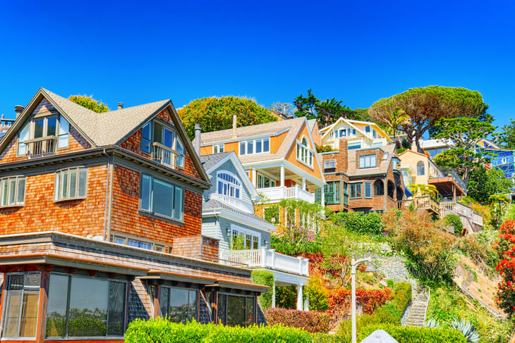 Homes in Sausalito, California