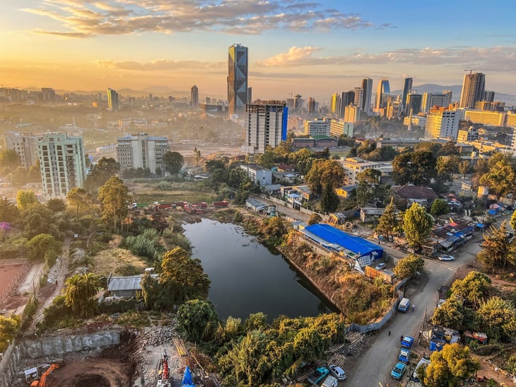 Addis Abeba city, the capital of Ethiopia