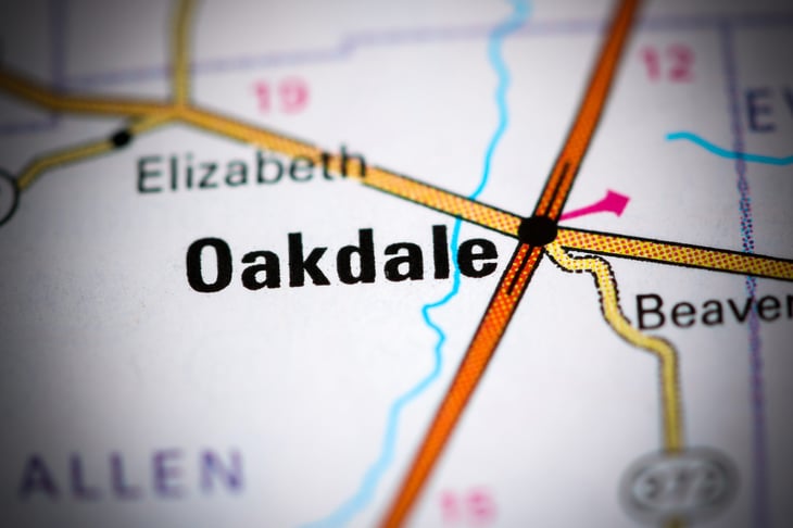 Oakdale, Louisiana, in Allen Parish