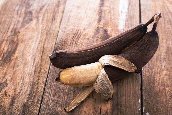 Overripe bananas