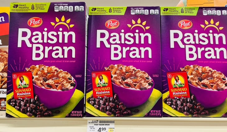 Post Raisin Bran cereal