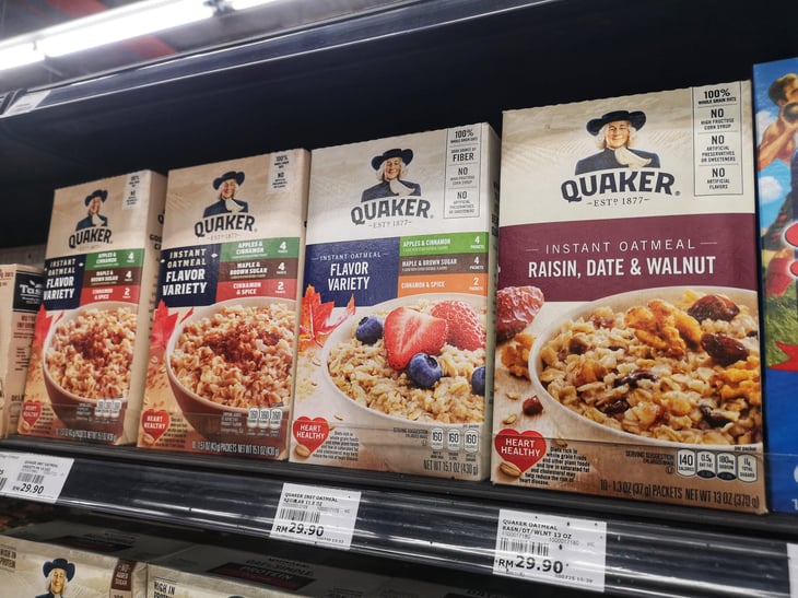 Quaker Instant Oatmeal cereal flavors