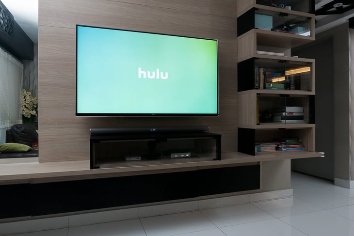 Hulu on a TV screen
