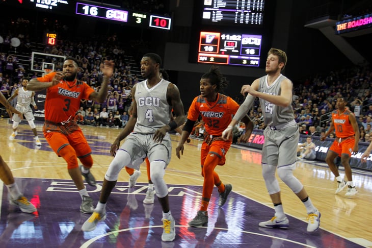 Grand Canyon University Antelopes vs the University of Texas Rio Grande Valley Vaqueros college basketball game