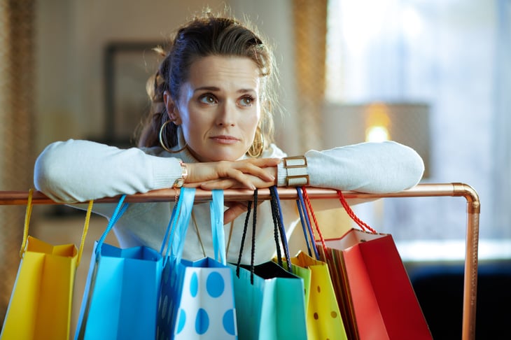 Unhappy shopper