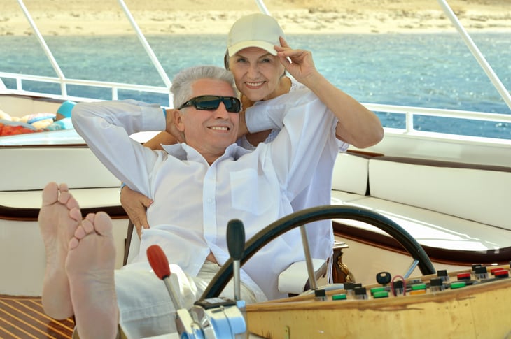 Wealthy couple