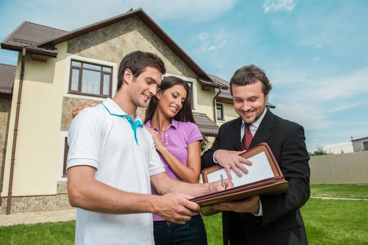 New homeowner couple