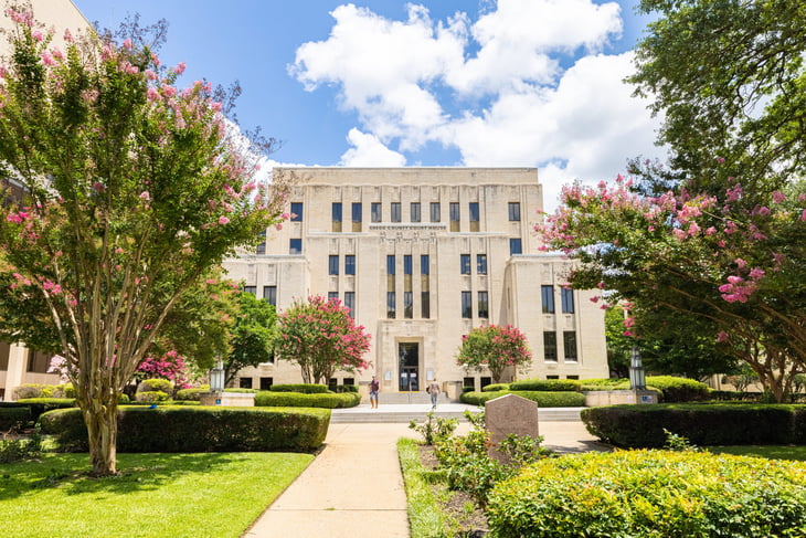 The Gregg County Courthouse in Longview, Texas