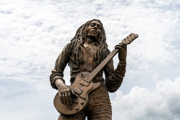 Sculpture of Bob Marley