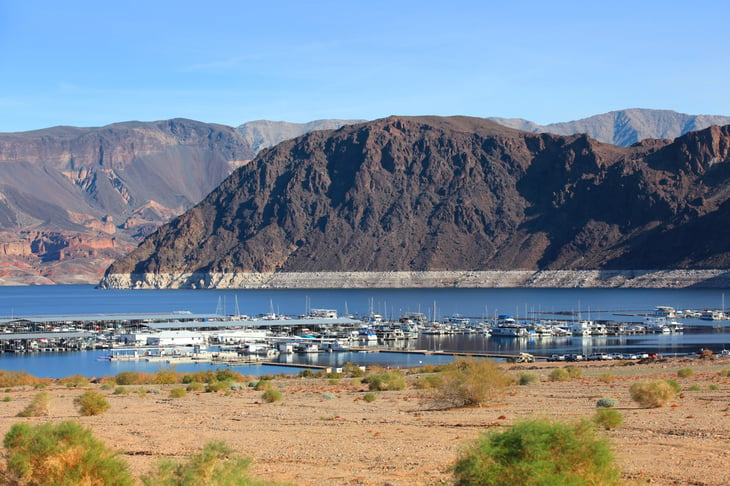 Lake Mead in Boulder City, Nevada