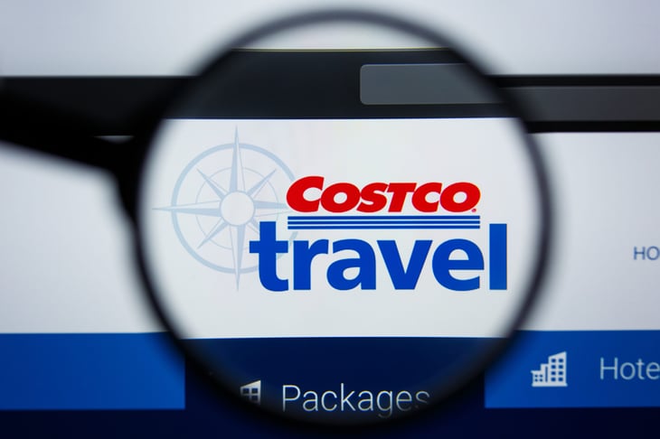 Costco Travel website