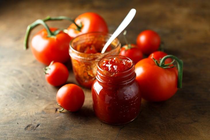 Homemade tomato jam