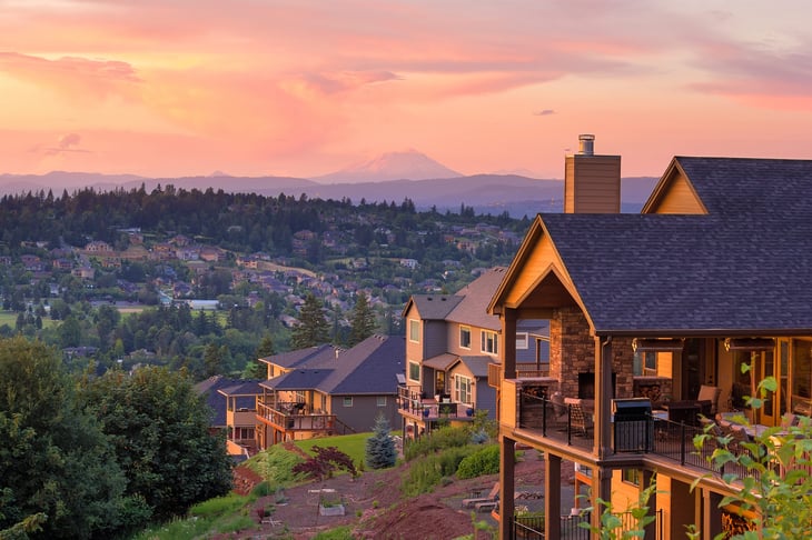 Houses in Happy Valley, Oregon