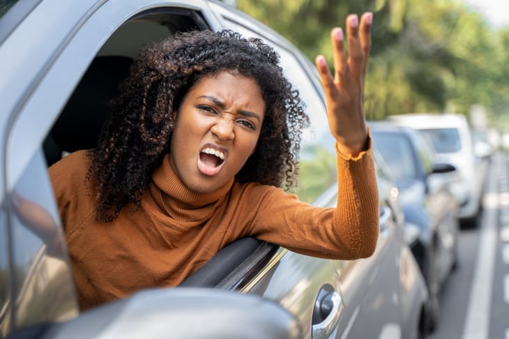 Angry driver