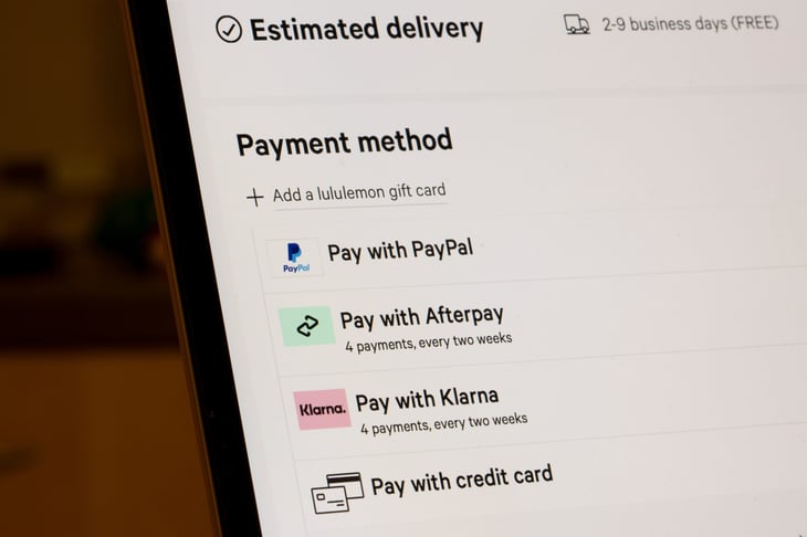 Online payment methods that include BNPL