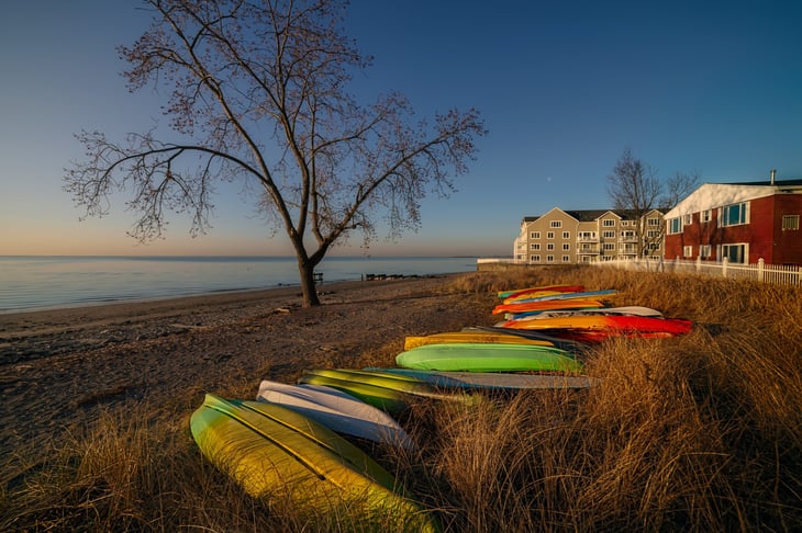 Walnut Beach in Milford, Connecticut