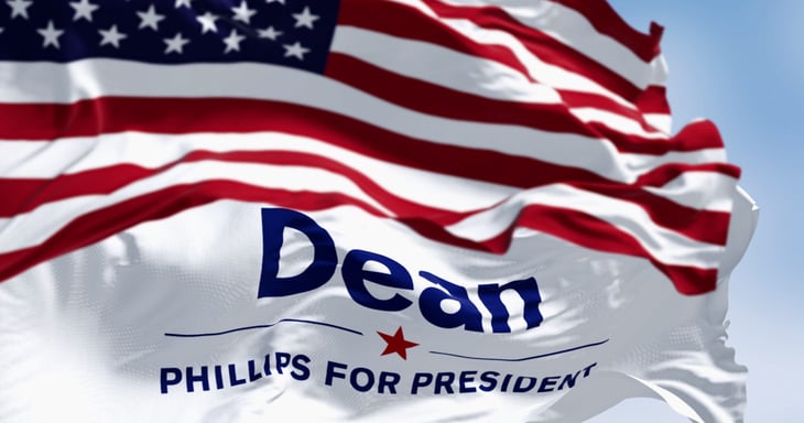 Dean Phillips for president flag