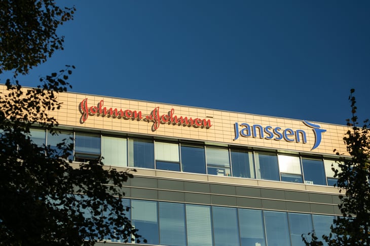 Janssen Pharmaceutical sign from Johnson and Johnson