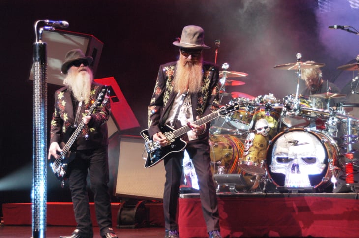 Rock and Roll Hall of Famers ZZ Top perform at the Beacon Theater in New York City.