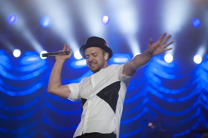 Justin Timberlake performs during the Rock in Rio 2013 concert on September 15, 2013 in Rio de Janeiro, Brazil.