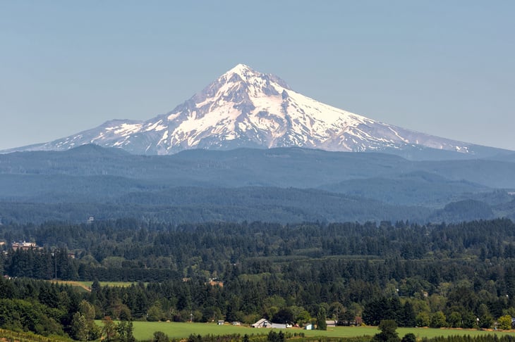 Mount Hood in Clackamas County, Oregon