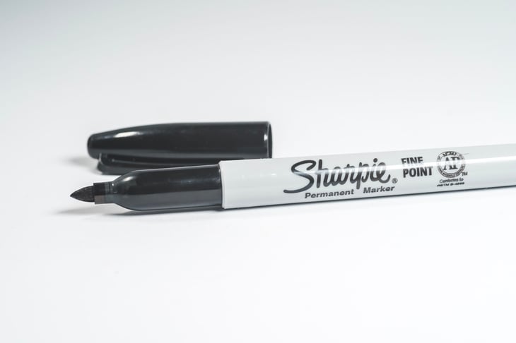 Black Sharpie marker
