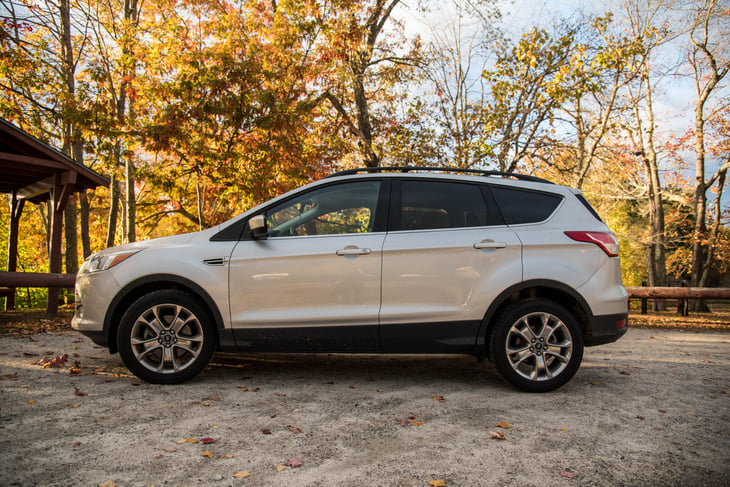 Ford Escape outside in the fall.