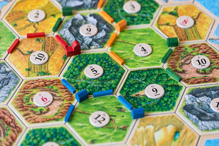Settlers of Catan, a popular board game.