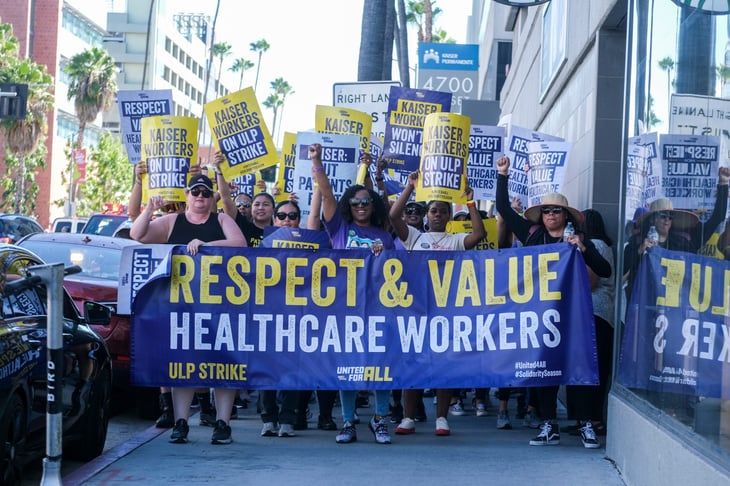 Kaiser Permanente strike in Los Angeles