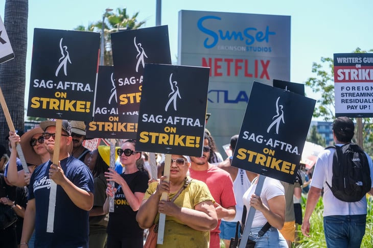 SAG-AFTRA Screen Actors Guild strike in Los Angeles