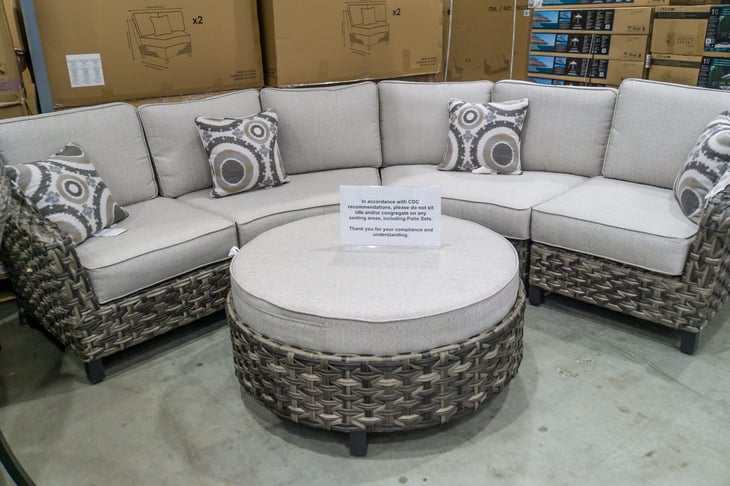 Patio furniture at Costco