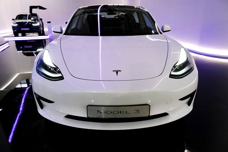 A 2023 Tesla Model 3.