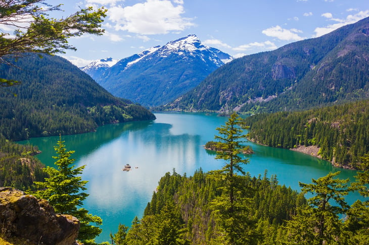 Diablo Lake in North Cascades National Park, Washington state