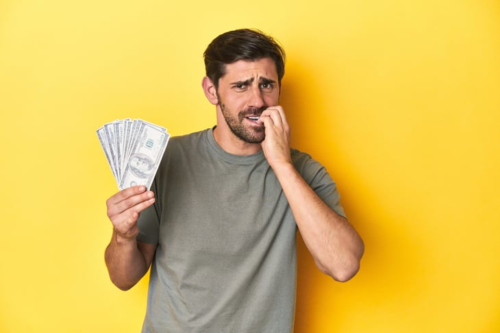 Man worried about losing his money