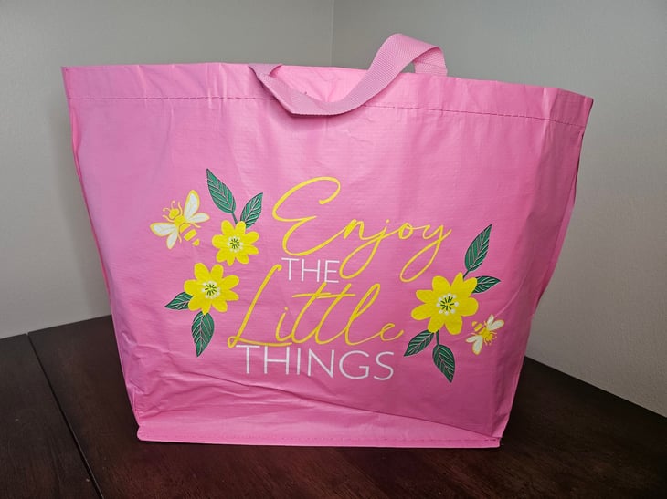 Tote bag from Dollar Tree