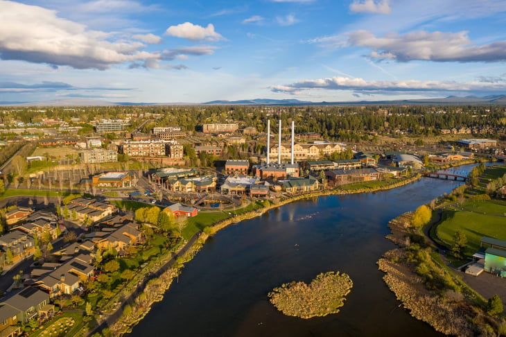 Old Mill District in Bend, Oregon