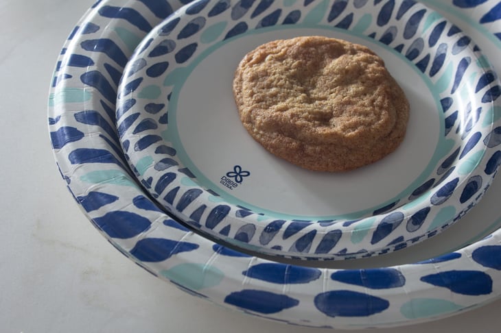 Cookie on a Dixie paper plate