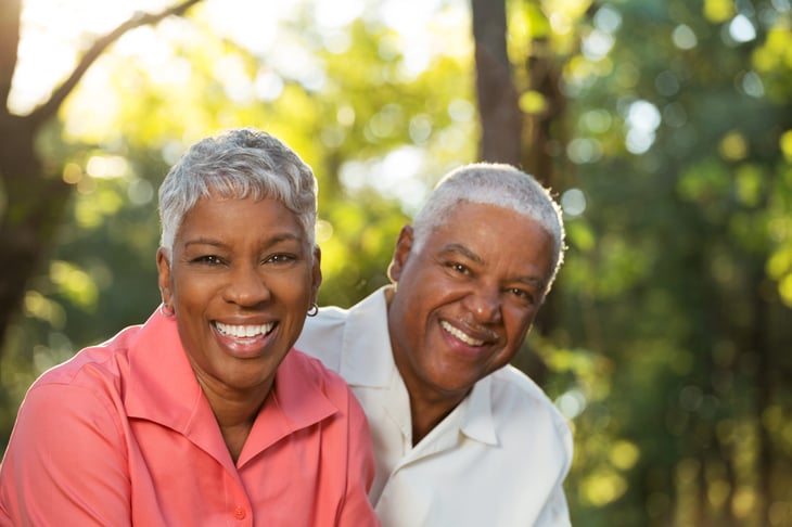 Happy retired couple