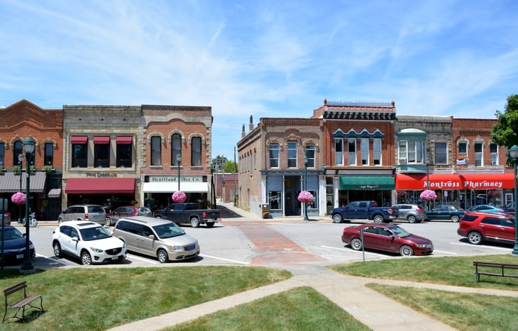 Downtown Winterset, Iowa