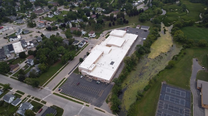 A high school in Peshtigo, Wisconsin