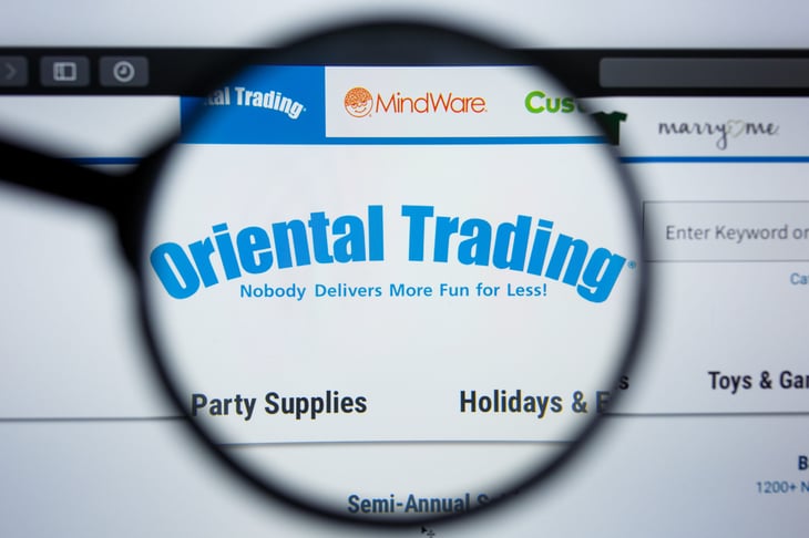 Oriental Trading Co website